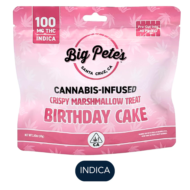 Big Pete's Treats - Big Pete's - Birthday Cake - Indica - Marshmallow Treat - 100mg Main Image