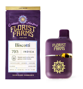 Florist Farms - Biscotti 1G Live Resin Mini Tank AIO Vape