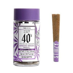 Stiiizy - 40s Biscotti Prerolls - .5g (5pk)