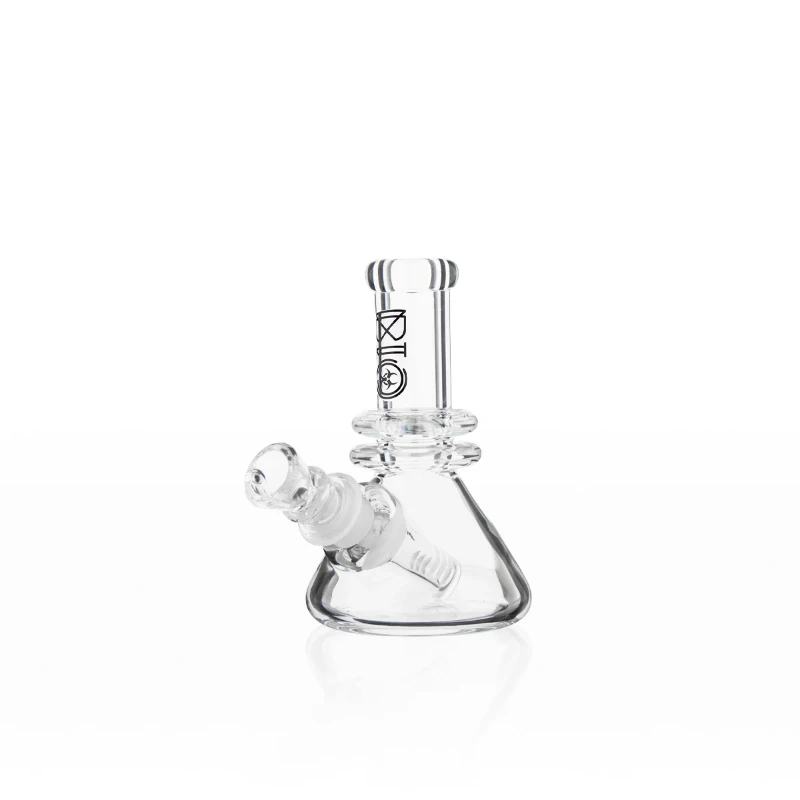 BIO GLASS - BIO Glass - 5 in. 14mm Mini Heavy Duty Black Beaker Water Pipe Main Image