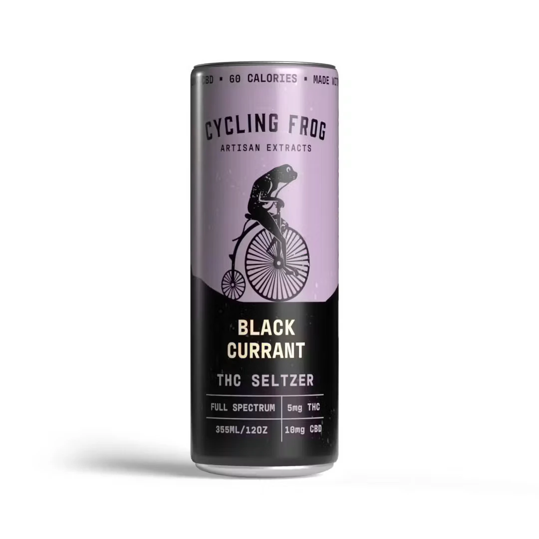 CYCLING FROG - Cycling Frog | Black Currant | 1:1 THC : CBD | Seltzer | Drinks | 10 mg Main Image