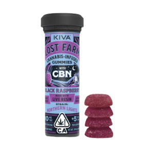 LOST FARM - Black Raspberry x Northern Lights (I) | Lost Farm Gummies 100mg THC:50mg CBN | Lost Farms