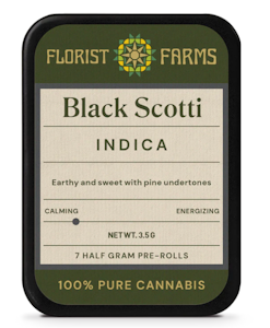 FLORIST FARMS - Black Scotti | Preroll | 0.5g 7 pack