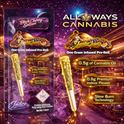 All Ways Aeroponics - Jupiter Joints Black Cherry Seltzer (I) 1g infused Preroll