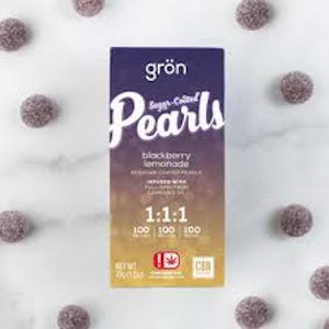 Grön Edibles - Gron Pearls - Blackberry Lemonade - 1:1 THC:CBN - Indica 100MG