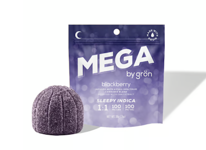 Gron - Blackberry CBN/THC Mega Rosin Pearl Gummy - 100mg