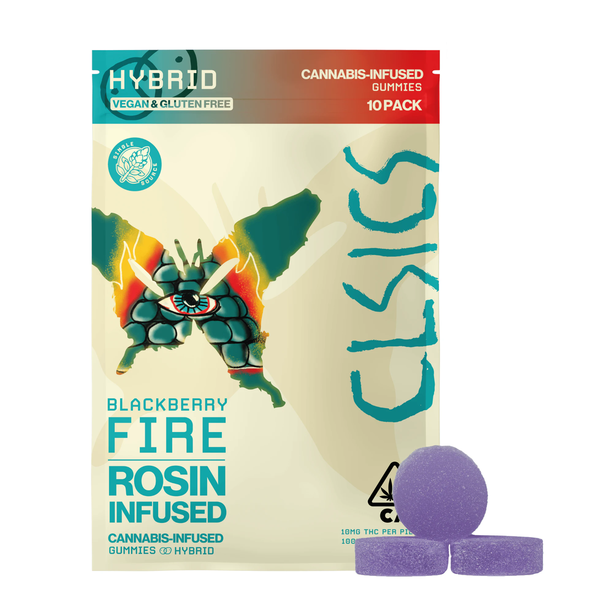 CLSICS - CLSICS | Blackberry Fire | Gummies | [100mg] 10pk | Hybrid Main Image