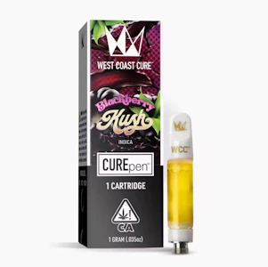 WEST COAST CURE - West Coast Cure - 510 Cartridge - Indica - Blackberry Kush - (1g)