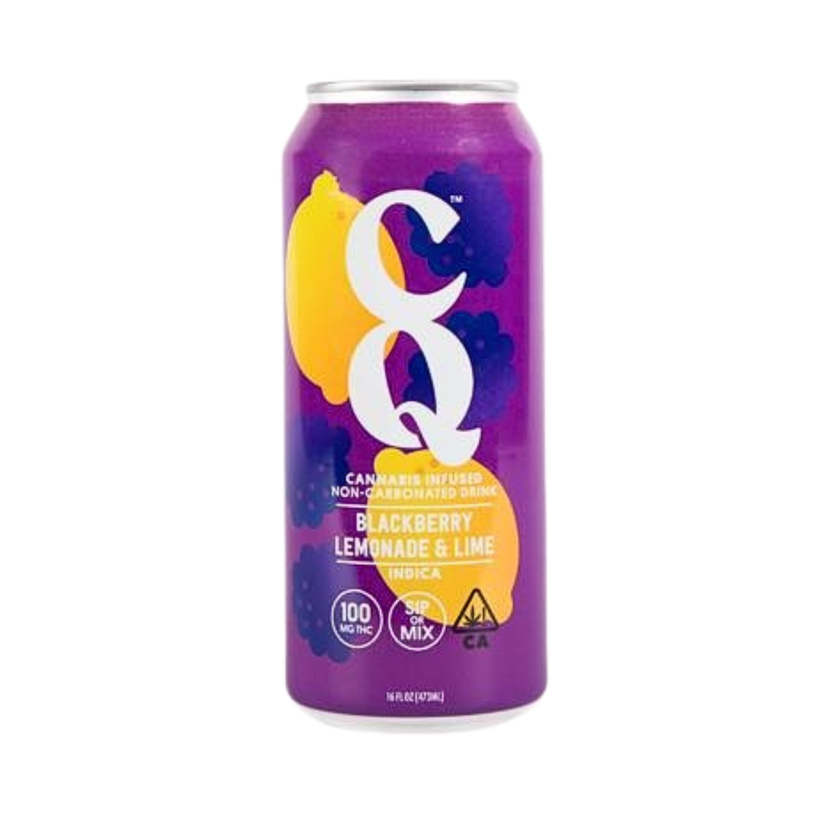 Blackberry Lemonade & Lime (I) | 16oz 100mg THC Beverage | CQ Drinks