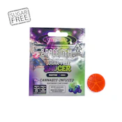 Space Gem - 1pc. 100mg THC:25mg CBN Sugar Free Flying Saucer - Blackberry Lime Indica