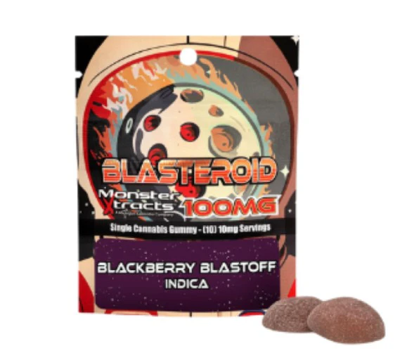 Monster Extracts - Monster Xtracts Blackberry Blastoff Blasteroid Gummy 100mg Main Image