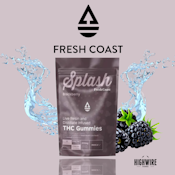 Splash Blackberry Ice Cream Live Resin+Liquid Diamond Gummies 200mg (Indica)