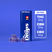 Black Currant, Deep Relax, 1:1:1 THC:CBD:CBN, 20 pack