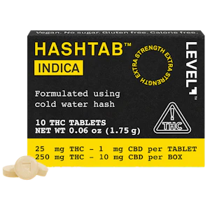 LEVEL - Level Hashtab - Indica - 10pk - 250mg