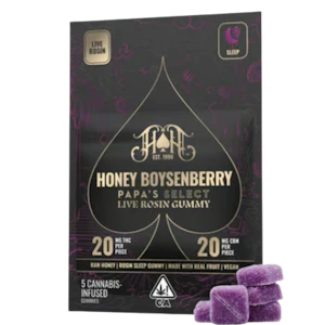 Heavy Hitters - Heavy Hitters - Honey Boysenberry (I) CBN - Gummy - 5pk - 100mg