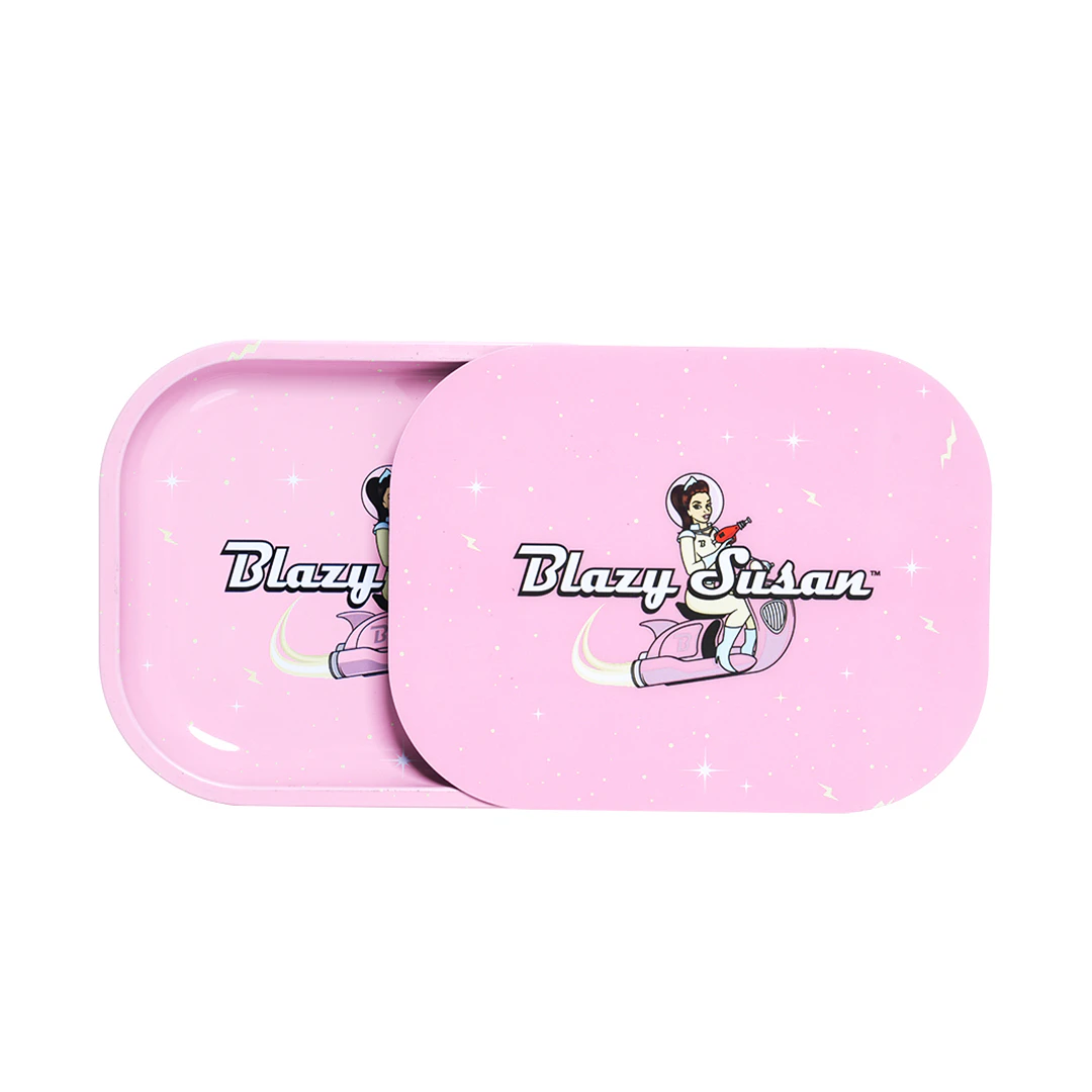 Blazy Susan - Blazy Susan | Small Rolling Tray w/ Lid | Pink Spacey Main Image