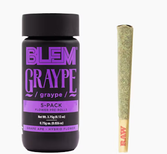 BLEM - BLEM 5PK Graype Indoor Preroll Pack