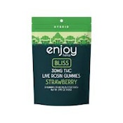 Enjoy Hemp Live Rosin Bliss Hybrid Gummies Strawberry 2 count pack 30 mg Delta 9