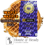 Haute & Heady | Bliss Bar | Maple Waffle Dark Chocolate | 100MG