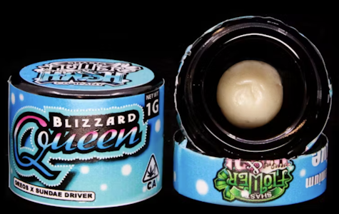 Shasta Flower & Hash Company - Blizzard Queen - Live Rosin - 1g
