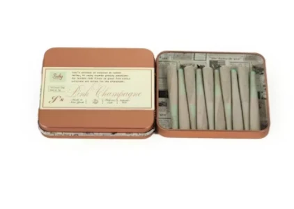 RUBY FARMS - Ruby Doobies - 10 pk Pink Champagne - 5G - Hash Infused