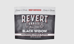Revert Kief Infused Ground Flower: Black Widow - 14G Hybrid