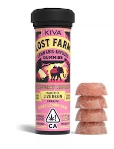 Kiva Confections - Kiva - Lost Farms - Strawberry Lemonade- 100mg