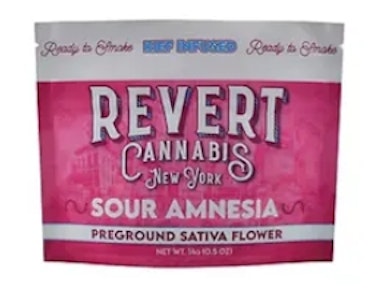 Revert - Revert- Sour Amnesia Kief Infused Ground Flower- 14G
