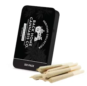 BACK HOME CANNABIS CO - Back Home Cannabis - White Widow 6PK - Hybrid - 0.5G 