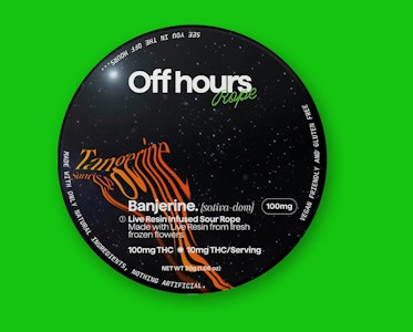OFF HOURS - OFF HOURS | BANJERINE | LIVE RESIN ROPE 100MG