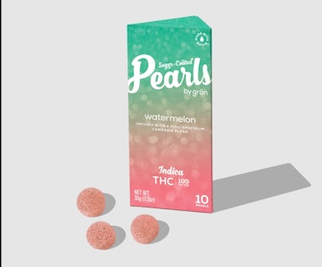 Grön Edibles - Gron Pearls - Watermelon - Indica - 100MG 