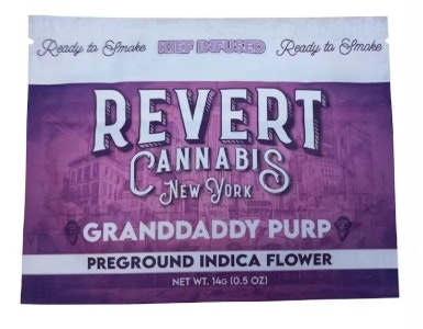 Revert - Revert- Granddaddy Purp Kief Infused Ground Flower - 14G