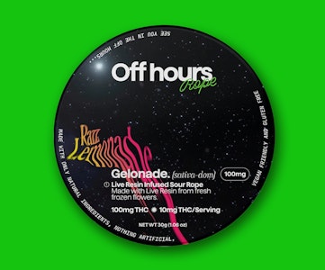 OFF HOURS - OFF HOURS | GELONADE | LIVE RESIN ROPE 100MG