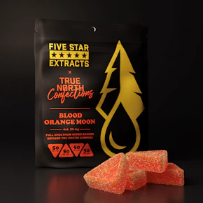 Blood Orange Moon 4x50mg THC Full Spectrum Vegan Gummies