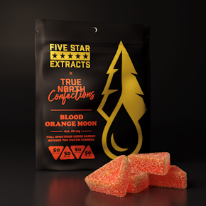 Blood Orange Moon 4x50mg THC Full Spectrum Vegan Gummies