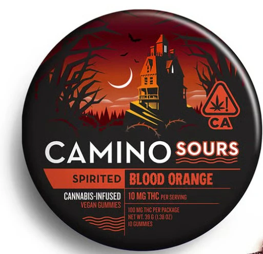 Kiva Confections - Camino Spirited Blood Orange 100mg Gummies Main Image