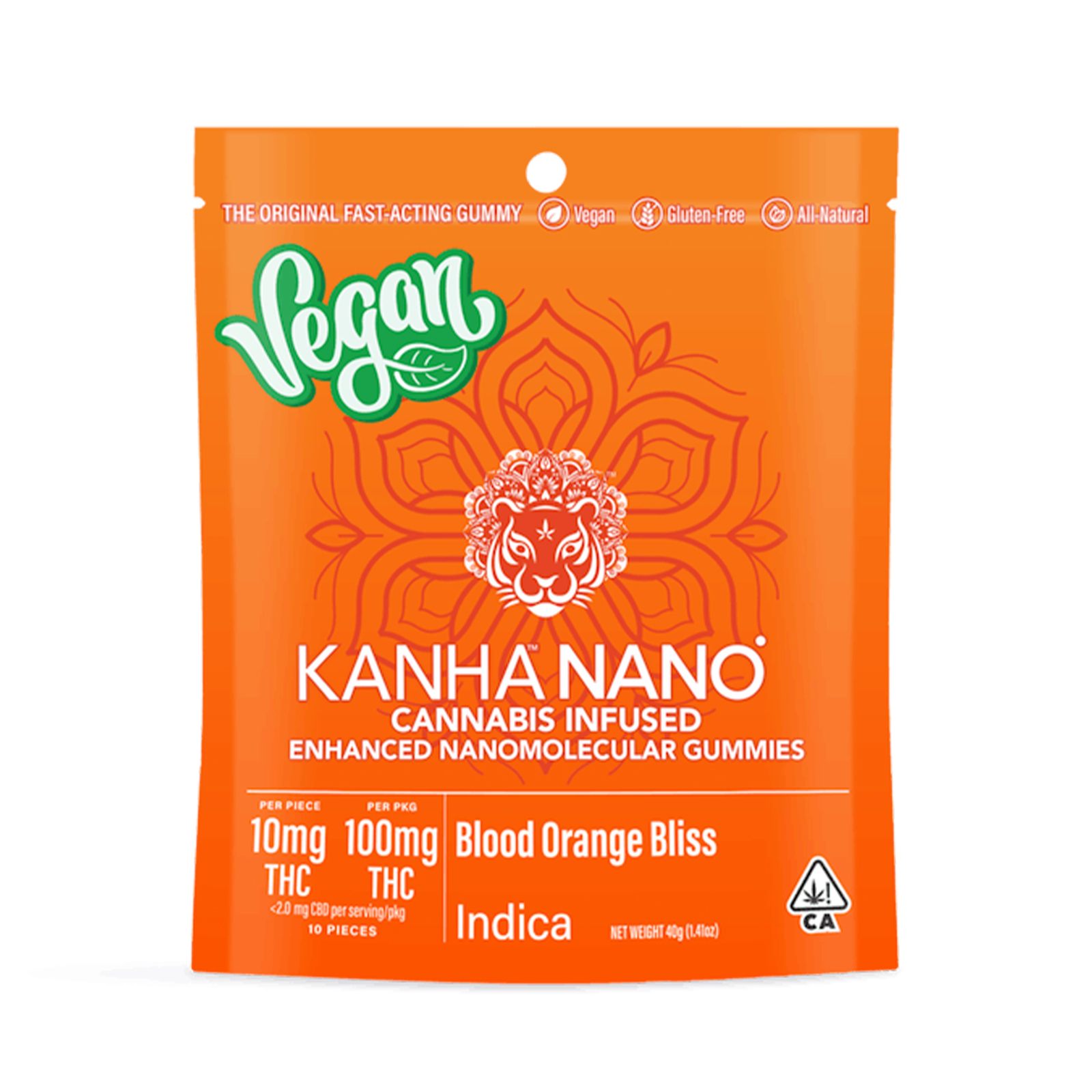 Kanha Nano Indica Blood Orange Bliss Vegan Gummies 100mg