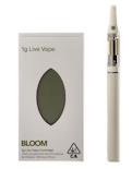 Bloom Live Resin Cart 1g Durban Gelato