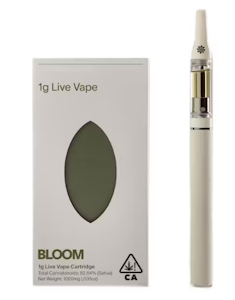 BLOOM - Bloom Live Resin Cart 1g Durban Gelato