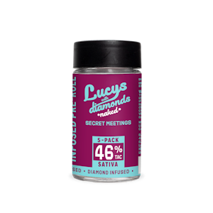 BLOTTER - Secret Meetings | Lucys Naked | Diamond Infused 0.7g Pre-Rolls, 5pk