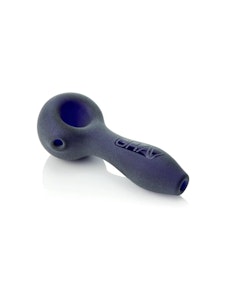 Grav Accessories - Sandblasted Spoon Pipe - GRAV Blue
