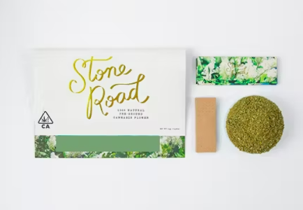 STONE ROAD - Stone Road- Blueberry Banana Swirl - 14g Pre-ground Diamond and Hash Infused Flower