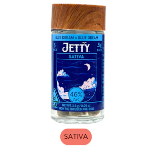 Jetty Extracts - Jetty - High THC - Blue Dream x Blue Dream - Infused Preroll 5pk - 2.5g