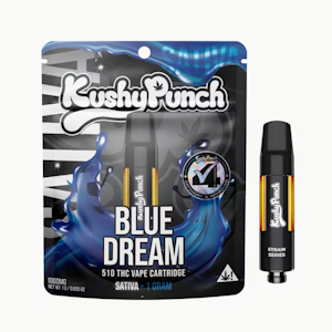 KUSHY PUNCH - Kushy Punch - 510 Cartridge - Sativa - Blue Dream - (1g)
