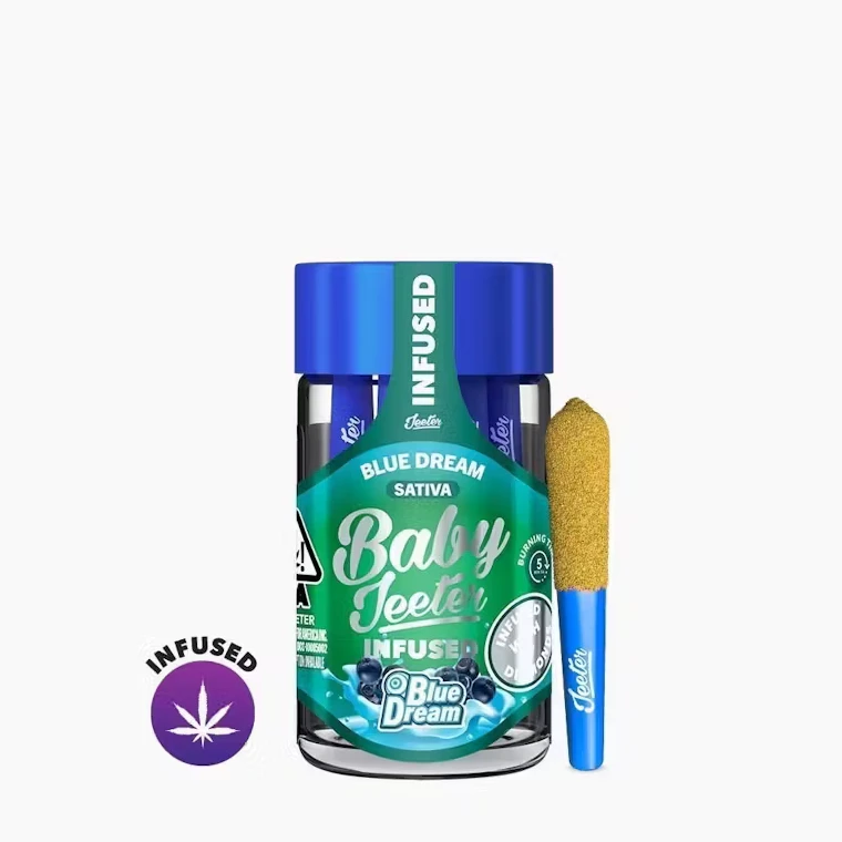 Jeeter - Jeeter - Pre Roll Pack - Infused Baby Jeeter - Sativa - Blue Dream - (2.5g total) 5 Pack Main Image