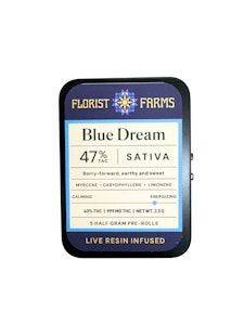 FLORIST FARMS - Florist Farms | Blue Dream 5pk | Resin Infused | 2.5g 