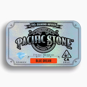 PACIFIC STONE - Pacific Stone - Diamond Infused Pre Roll Pack - Sativa - Blue Dream - (3.5g total) 7 pack