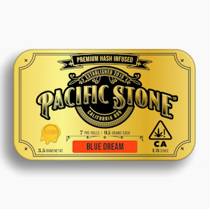 PACIFIC STONE - Pacific Stone - Hash Infused Pre Roll Pack - Sativa - Blue Dream - (3.5g total) 7 pack