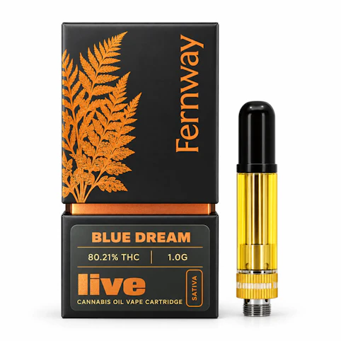 Fernway - Blue Dream (LIVE) – Sativa – 80.21% THC | 1g 510 Cartridge | Fernway -ttt7 middle