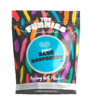 THE FUNNIES GUMMIES - Sour Blue Raspberry 10pk Gummies - 50mg Main Image